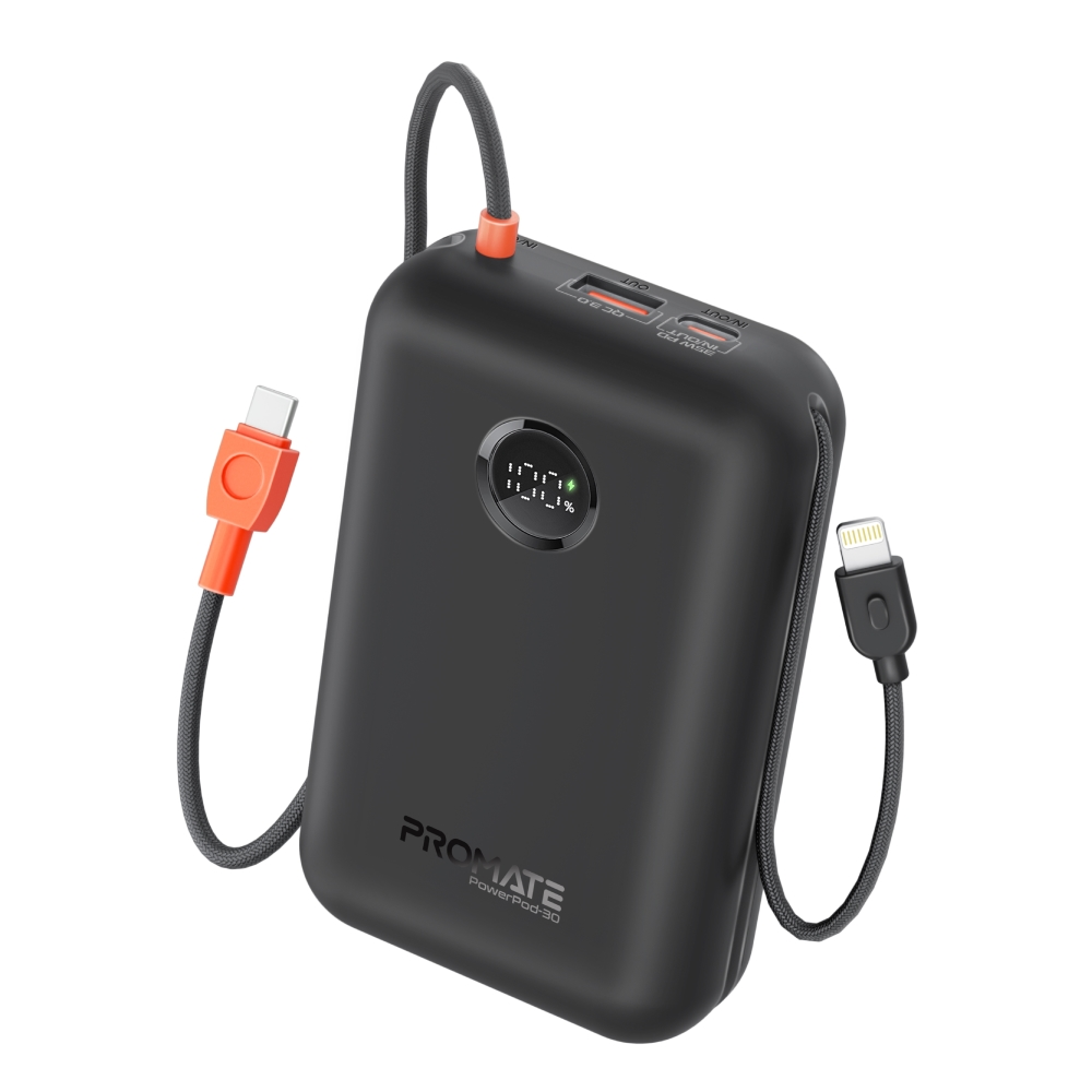 Promate PowerPod-30 Power Bank 30000mAh 27W