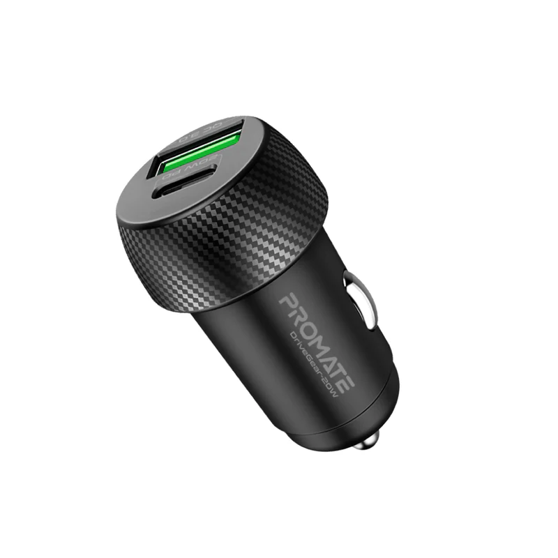 Promate DriveGear-20W Mini Car Charger